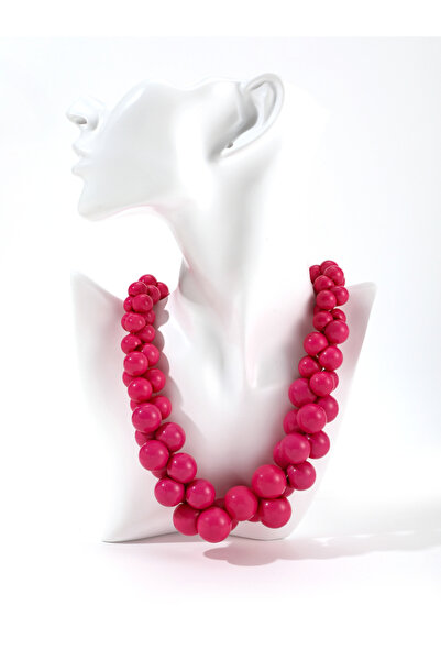 Choice Pink Colorful Mixed Size Beads Necklace Fashion Jewelry Ladies Party N...