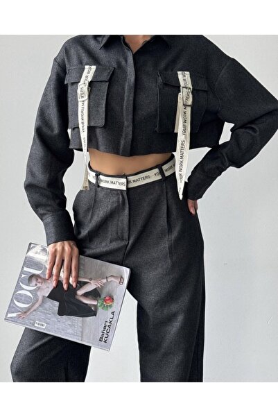 Glam Fashion Сорочка з кишенями та смужками - 24k11659