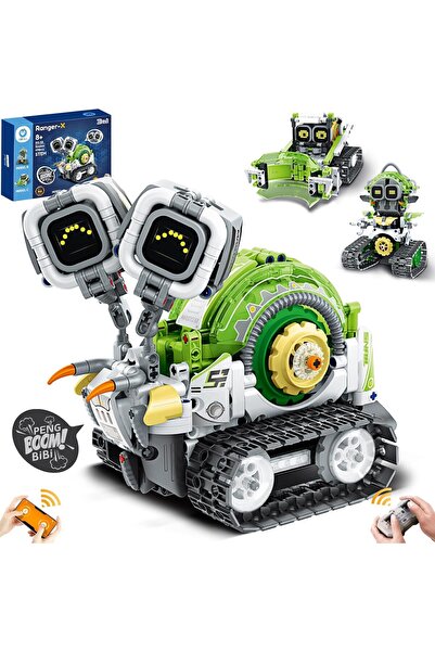 Sillbird Technik Robot, 3'ü 1 Arada Robotik Yapım Seti, Uygulama ve Uzaktan Kumanda ile