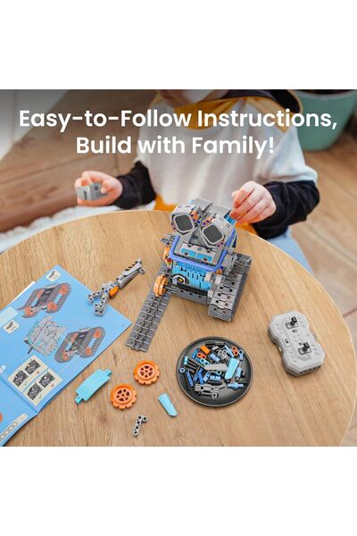 Sillbird 5'i 1 Arada Robot Yapım Seti Programlanabilir, Uzaktan Kumandalı ve Eğitici STEM Oyuncağı
