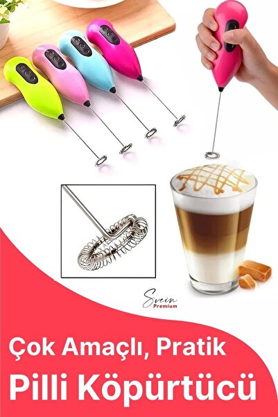 Svein Kahve Süt Köpürtücü Cappuccino Yumurta Sos Krema Çırpıcı Çelik Uçlu Pra...