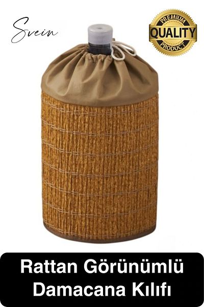 Svein Decorative Special Production Rattan Appearance Water Bottle Case Kitchen Organizer Foldable Hiding