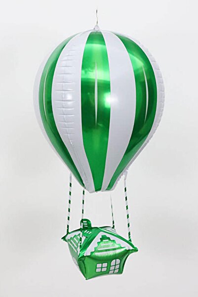 Patladı Gitti 22 İnç Uçan Balon Temalı Yeşil Folyo Balon 88-28 Cm