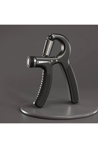 Choice Basic-BLACK 5-60kg Adjustable Hand Grip Strengthener Hand Grip Trainer With Counter Wrist Forearm An