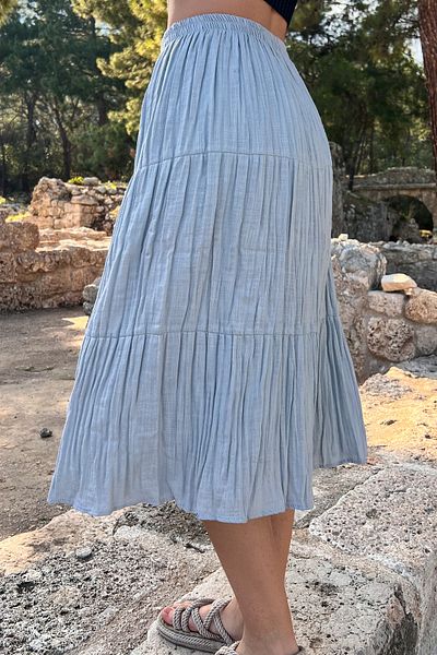 DSB Şile Bezi Medium Size Summer Skirt Lined 100% Cotton 70cm