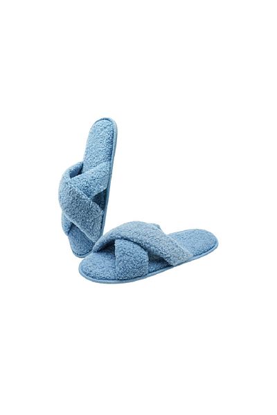 WateLves Papuci de casa confortabili pentru femei WateLves, microfibra/spuma de memorie, albastru, 38-39