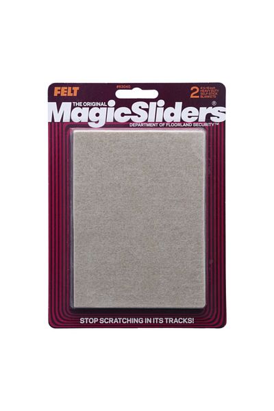 Magic Sliders قطعتان من وسادات اللباد شديدة التحمل مقاس 4-1/2 × 6 بوصة