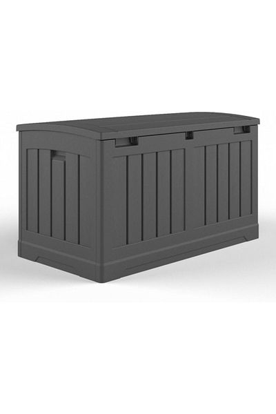 Suncast Weather Resistant Lockable Spacious Rectangular Deck Box ‎50 Gal