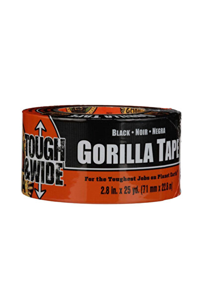 GORILLA شريط لاصق مزدوج السمك قوي وواسع، 2.88 بوصة × 25 ياردة