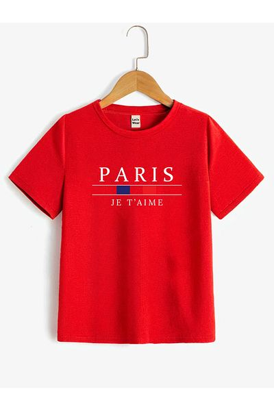 Let's Wear Тениска за момче с щампа Paris