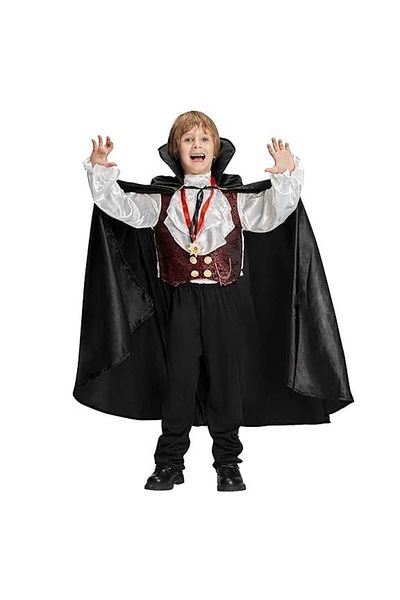 Ikali Ikali children's vampire costume, polyester, multicolor, 4 pieces