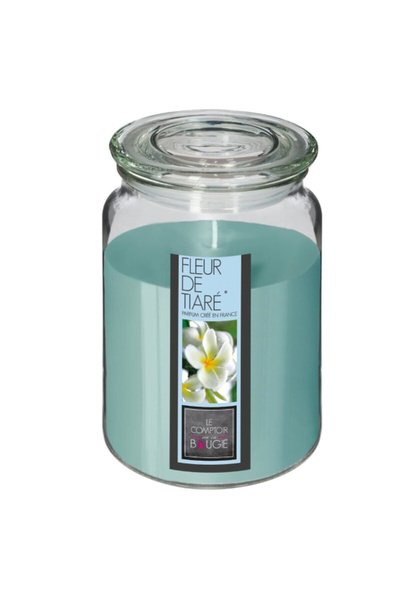 Atmosphera شمعة معطرة برائحة زهرة تياري في وعاء زجاجي، 510 غرام