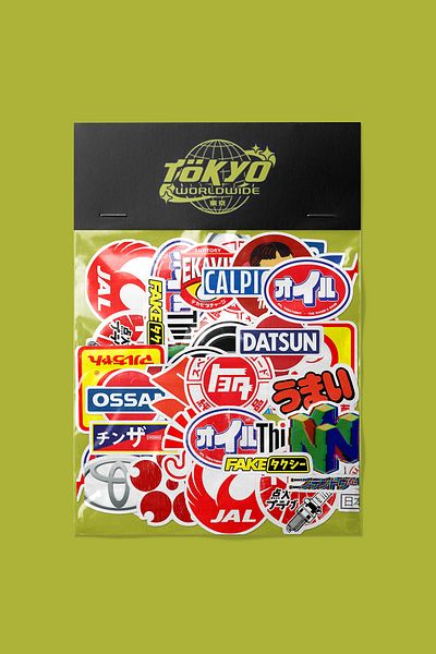 dadi ramba Japanese Logo Sticker Pack - Bullet Journal - Agenda - Planner - Notebook - Laptop Label Sticker