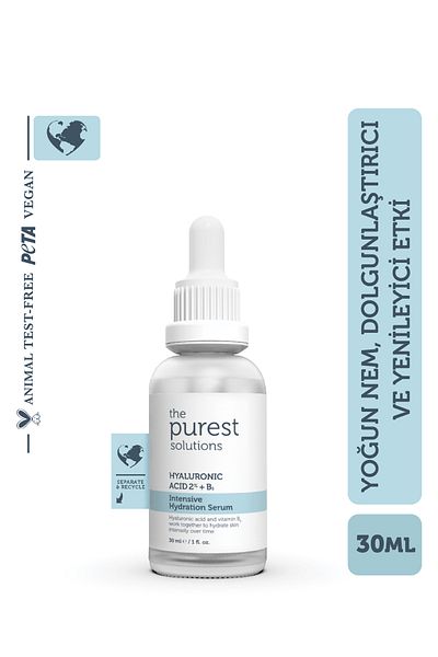 The Purest Solutions مصل العناية بالبشرة المجدد مع تأثير ترطيب مكثف وامتلاء (حمض الهيالورونيك 2% + B5)