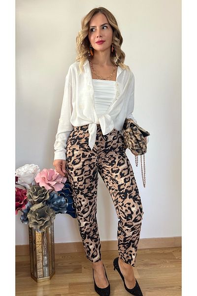 Cardella Cămașă oversize cu broderie de flori