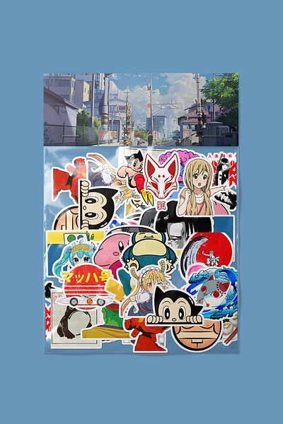 dadi ramba Japan Cartoon Sticker Pack - Bullet Journal - Agenda - Planner - Notebook - Laptop Sticker Decal