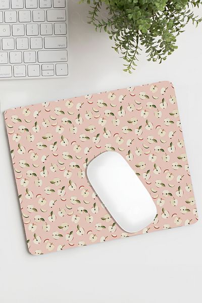 House Gorgeous لوحة ماوس مطبوعة ملونة بتصميم Apple Apple