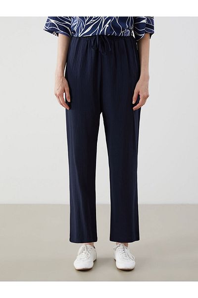 LC Waikiki Black Elastic Waist Women's Trousers