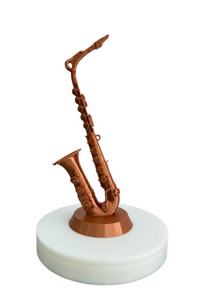 bademüzik Saksafon Minyatür Masa Üstü Hediyelik Eşya Obje Bakır