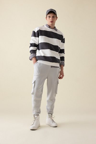 DeFacto Φούτερ Jogger Regular Fit - Cargo Pocket, Lace Up Elastic Leg Y5533az24au