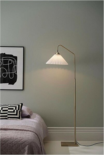 Vinner Bordeaux Statik Eskitme Mat Gold Kaplama Metal Lambader - Krem Kırma