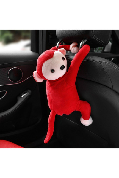 HALEY Araba Maymunu Oto Aksesuar 60 cm Sesli Sevimli Peluş