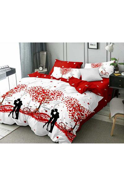 Pucioasa Fine double bed linen with 6 pieces, code FN123