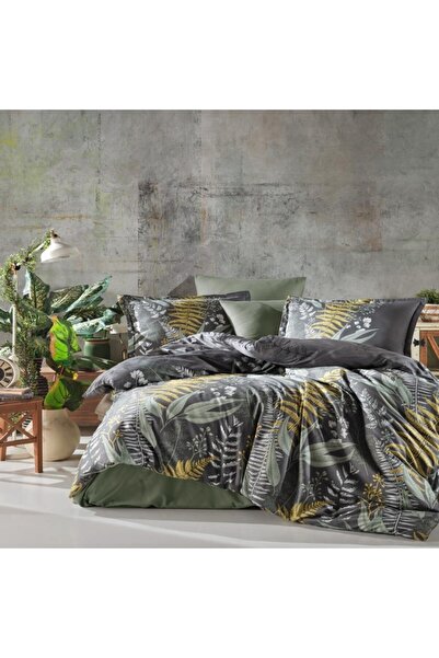 Pucioasa Lenjerie de pat dublu satin de lux, Botanica