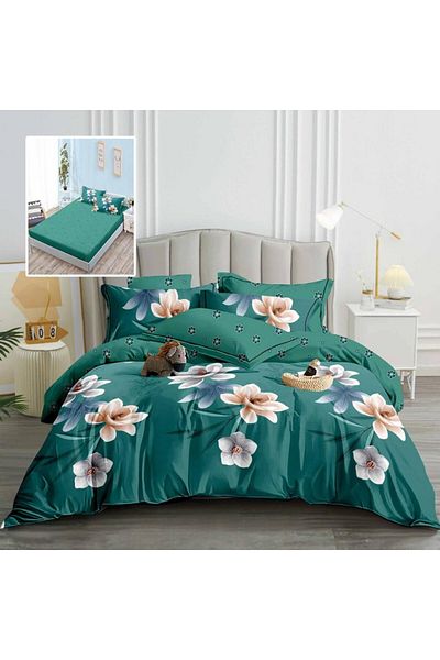 Pucioasa Finet bed linen with elastic, 6 pieces, magnolias