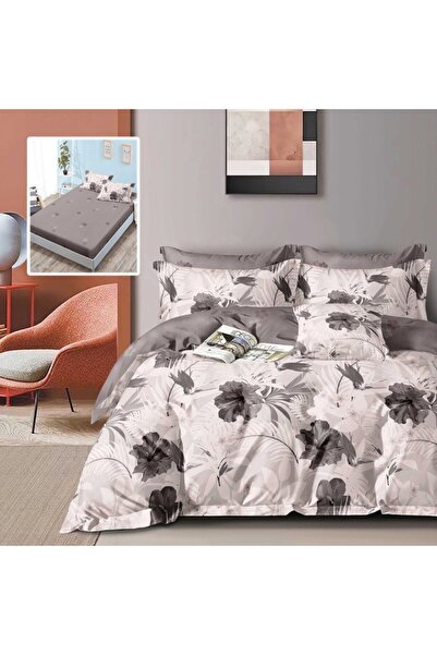 Pucioasa Λεπτά κλινοσκεπάσματα με λάστιχο, 6 τεμάχια, γκρι κρίνοι HF6P320