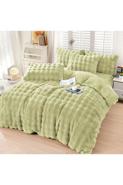 Pucioasa Cocolino Spot bed linen, light green