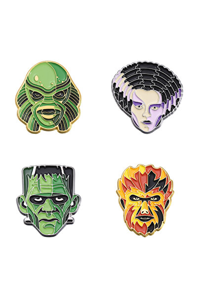 Choice TZ1410 قطة لطيفة 4-6 قطع/مجموعة دبابيس مينا سوداء سائلة دبابيس قطة شار...