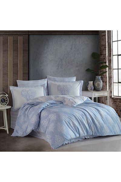 Hobby home collection Lenjerie de pat poplin percale, Hobby home collection, Rachel Blue