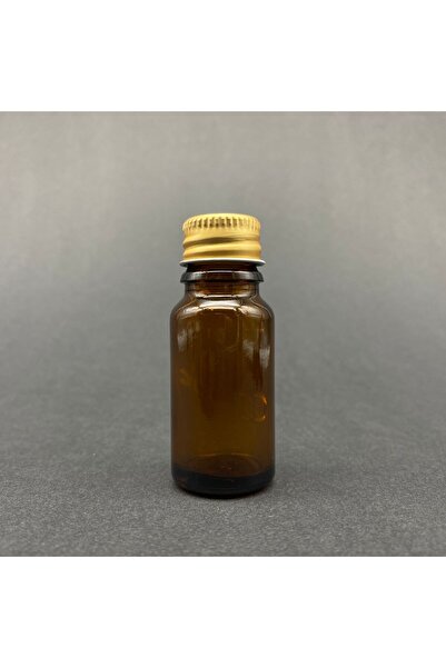 junibeliw 8Pcs 10ml Gold Metal Cap Amber Mini Glass Bottle Multipurpose Shot ...