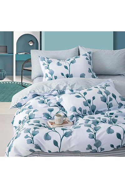 Pucioasa 100% cotton percale bed linen, 6 pieces, Pucioasa, PRC88