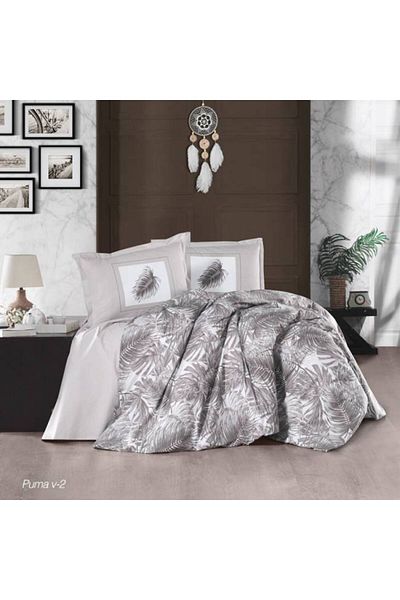 Pucioasa 100% cotton bed linen ranforce, Pucioasa, Puma Beige
