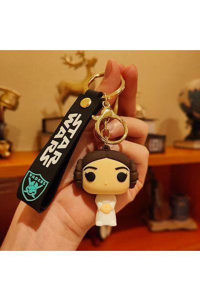 Hot Toys 2 Disney Movie Star Wars Keychain Darth Vader Imperial Stormtrooper Yoda Baby Doll Keyrings Key Hol.