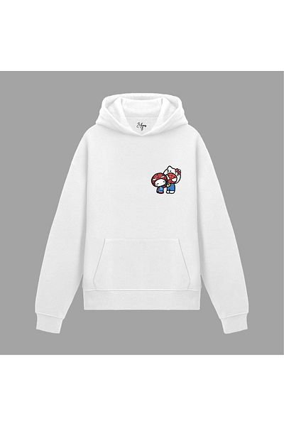 Edizen Hello Kitty Spider Valentine's Day Premium Hoodie Unisex Oversize 100% Cotton Hooded Sweatshirt