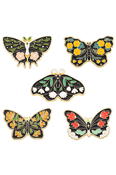 Choice TZ869 5-6 قطع/مجموعة دبابيس مينا حديقة الديناصورات على شكل فراشة وقنفذ...