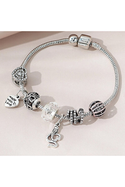 Choice 4072 قطعة واحدة من سوار الحب العائلي متعدد العناصر من الخرز للنساء، إك...