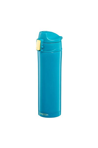 Ambition Thermos mug 420ml with safety button, turquoise, Royal