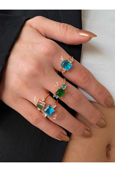 h&b design jewel Renkli Taşlı Yüzükler