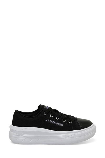 U.S. Polo Assn. Children's Lace-Up Casual Sneaker Black Sneaker