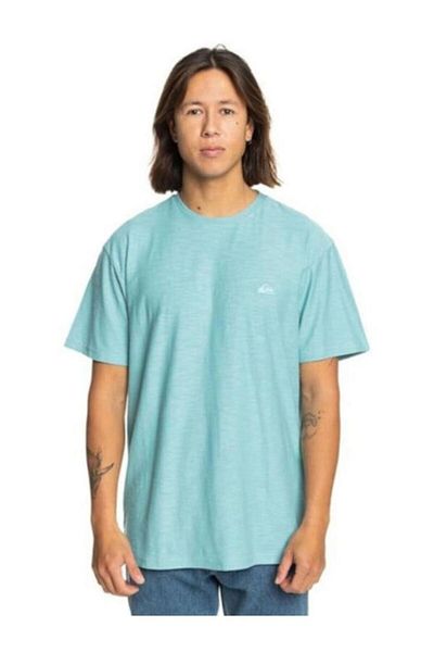 Quiksilver Slub Roundneck Men's T-Shirt Turquoise Eqykt04377-Aqsk