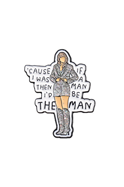 Choice دبوس مينا على شكل مغنية من الطراز 1، ألبوم موسيقى الروك والغيتار، دبوس...