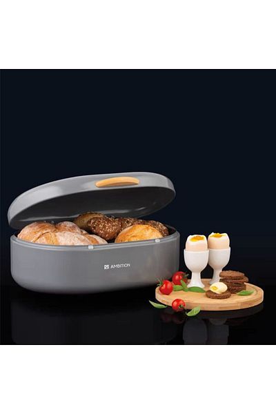 Ambition Bread storage box, gray, Olivier