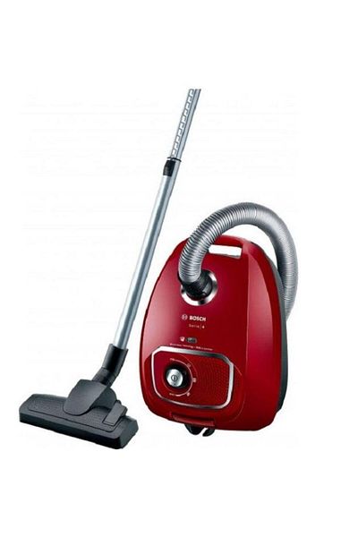 Bosch Aspirator cu sac Bosch Seria 4 BGLS4X201, 600 W, 0.3 L (Negru/Rosu)