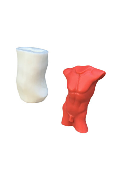 rufus concept Erkek Vücut Mum Kalıbı ( Silikon ) 1 Adet