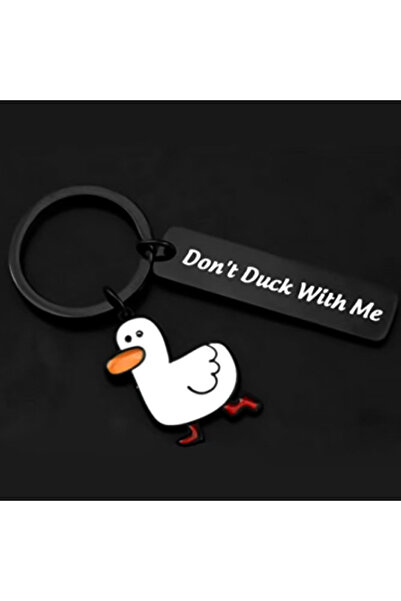 Choice1 black Funny Lover Gift I Ducking Love You Cute Duck Pun Keychain Coup...