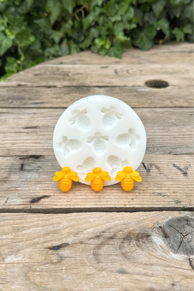 rufus concept Arı Yedili Mum Kalıbı (SİLİKON) (1 ADET)